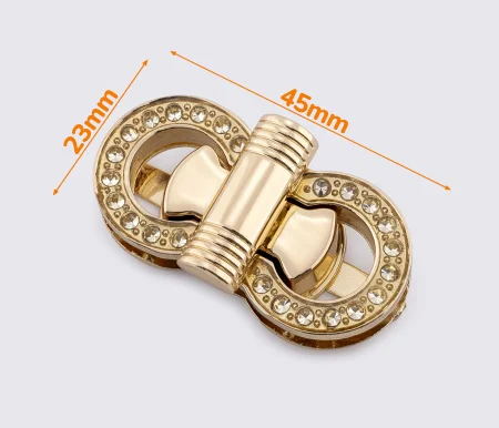 Замок для сумки 23*45 мм цв. золото 65-054