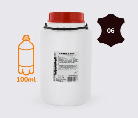 Фарба темно-коричнева НА РОЗЛИВ для підошв, рантів і каблуків Tarrago Self Shine Wax Ink, 100 мл,TII65(06)