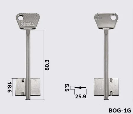 5BGA1 Silca (Богатырь-1) заготовка ключа бородкова