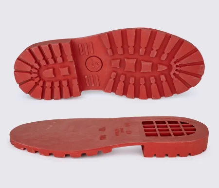 Подошва из резины PHILIP (Dunlop), цв. красный, р. 42/44