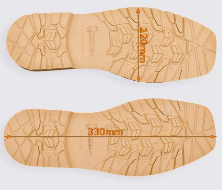 Подошва для обуви XA011 TREK MICHELIN (Франция), р.45-46, цв. бежевый (honey)
