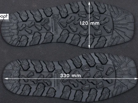 След подошвы обуви 8мм XA012 DEFENCE MICHELIN (Франция), р.45-46, цв. черный (black)