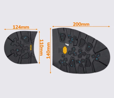 WINTER FASHION (022AG), р. 50, цв.черный набойка + профилактика для подошвы Vibram
