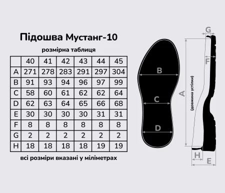 Подошва для обуви Мустанг-10, цв. бежевый