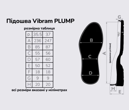 PLUMP (777CS), кол. білий (AC) підошва Vibram