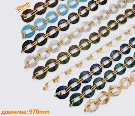 Цепь акриловая метражная 990mm (1512)