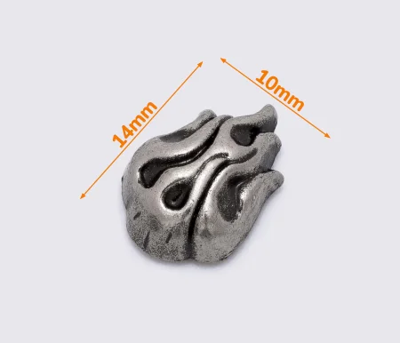 Кончо 14*10мм кол.старе срібло (К-069)