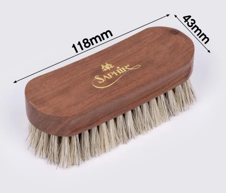 Щітка для взуття SAPHIR MEDAILLE d'or (LCA) Small Polishing Brush, натуральний кінський волос, 12см 2643213