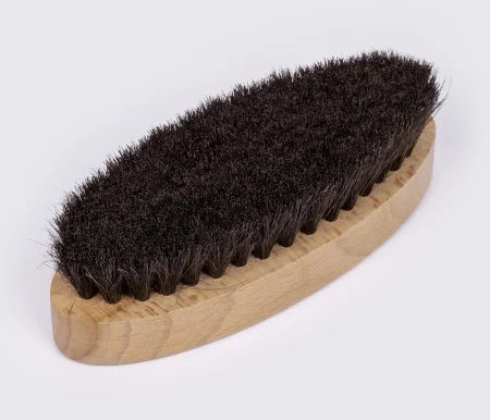 Щітка для взуття Saphir Polisher Brush, овальна, з темною щетиною, 13,6х5,6см (2640014)