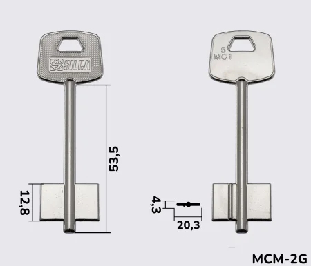 5MC1 Silca заготовка ключа бородкова
