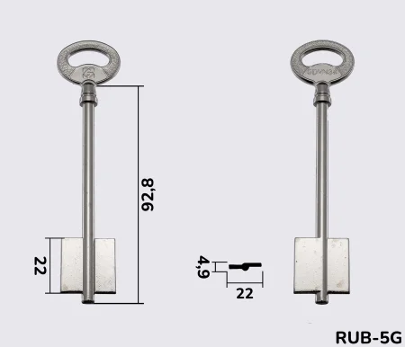 5DVN34 Silca заготовка ключа бородкова