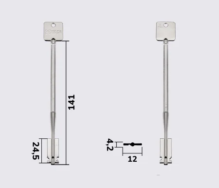 5FS5 Silca заготовка ключа бородкова