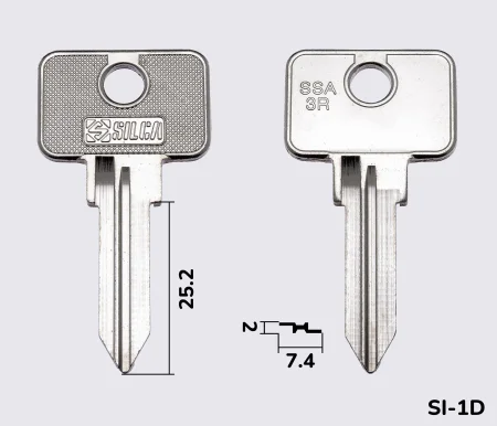 SSA3R Silca заготовка автомобільного ключа