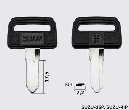 SZ4P Silca заготовка автомобільного ключа