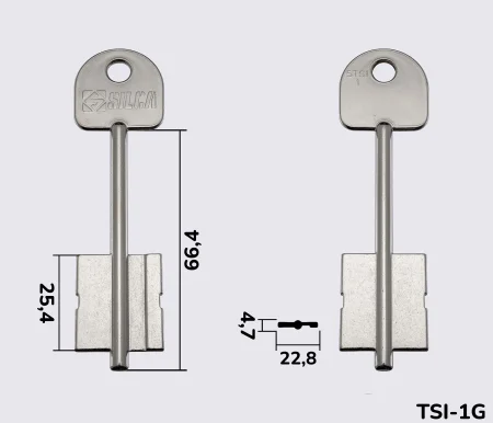 5TSI1 Silca заготовка ключа бородкова