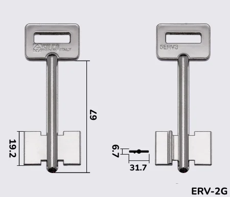 5ERV3 Silca (Єреван Б-1) заготовка ключа бородкова