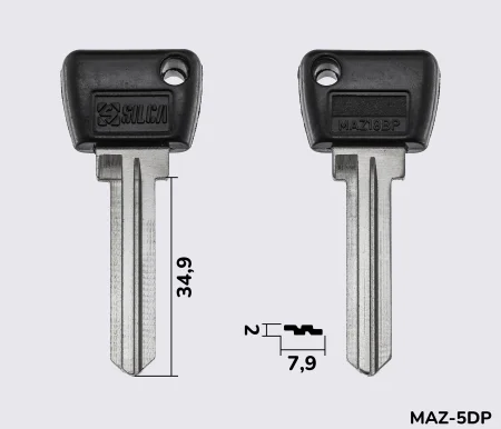 MAZ18BP Silca заготовка автомобільного ключа