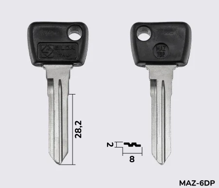 MAZ7BP Silca заготовка автомобільного ключа