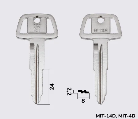 MIT11R Silca заготовка автомобільного ключа