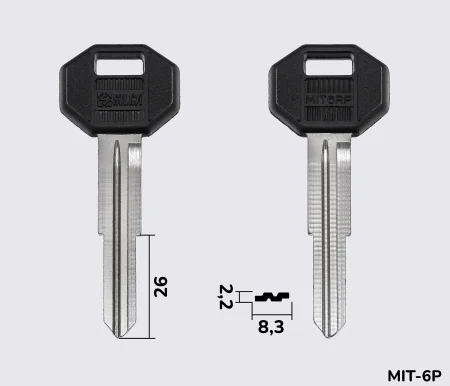MIT6RP Silca заготовка автомобільного ключа