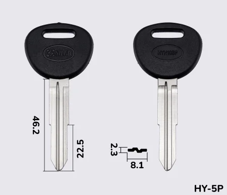 HYN10BP (латунь) Silca заготовка автомобільного ключа