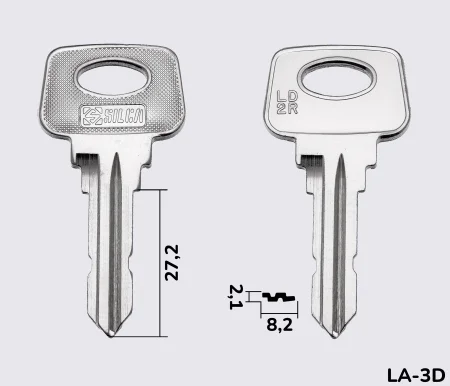 LD2R Silca заготовка автомобільного ключа