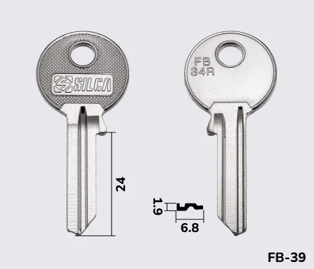 FB34R заготовка ключа англійський профіль