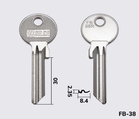 FB35R заготовка ключа англійський профіль