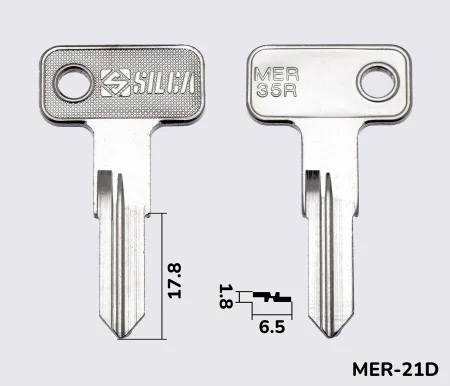 MER35R заготовка ключа англійський профіль