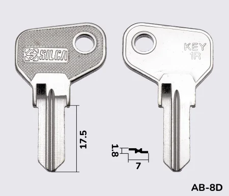 KEY1R заготовка ключа англійський профіль