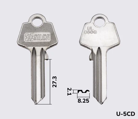 UL050G Silca заготовка ключа англійський профіль