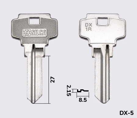 DX1R заготовка ключа англійський профіль