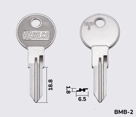 BMB5 Silca заготовка ключа англійський профіль