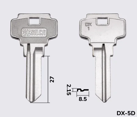 DX1 заготовка ключа английский профиль