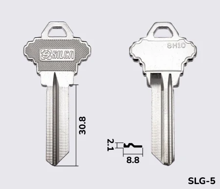 SH10 Silca заготовка ключа англійський профіль