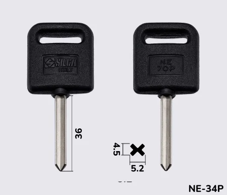 NE70P Silca заготовка автомобільного ключа