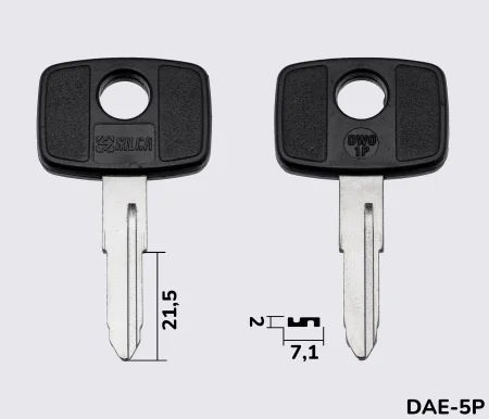 DWO1P Silca заготовка автомобільного ключа