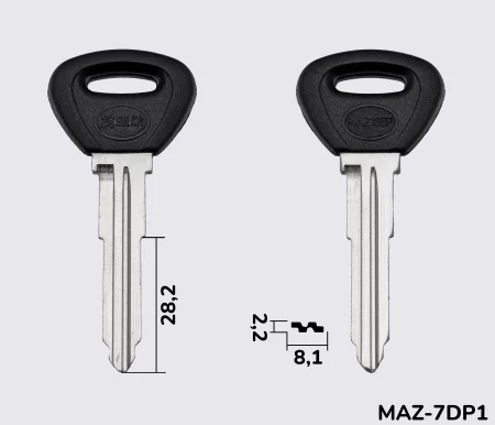 MAZ13EP Silca заготовка автомобільного ключа