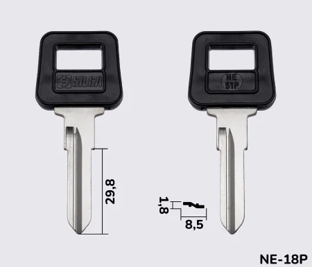 NE51P Silca заготовка автомобільного ключа