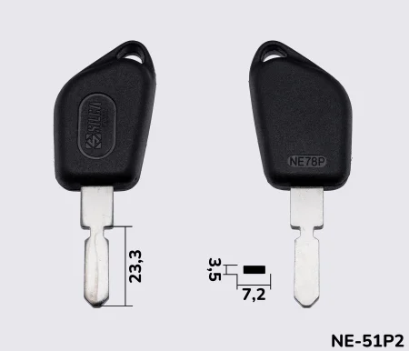 NE78P Silca заготовка автомобільного ключа
