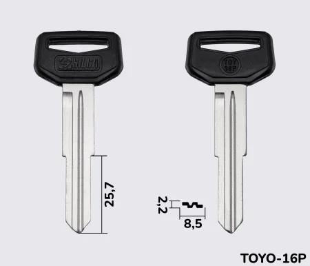 TOY36P Silca заготовка автомобільного ключа