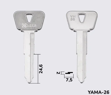 YH35 Silca заготовка автомобільного ключа