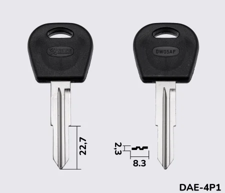 DWO5AP Silca заготовка автомобільного ключа