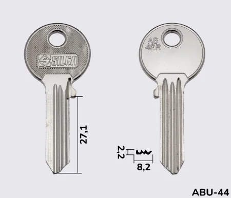 AB42R Silca заготовка ключа англійський профіль