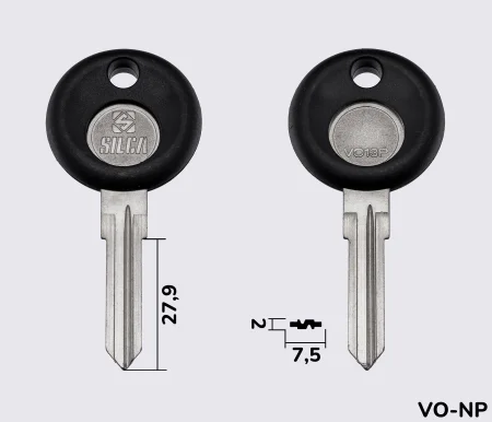 VO13P Silca заготовка автомобільного ключа