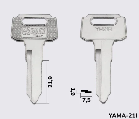 YH31R Silca заготовка автомобільного ключа