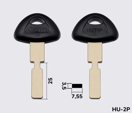 HU71P Silca заготовка автомобільного ключа
