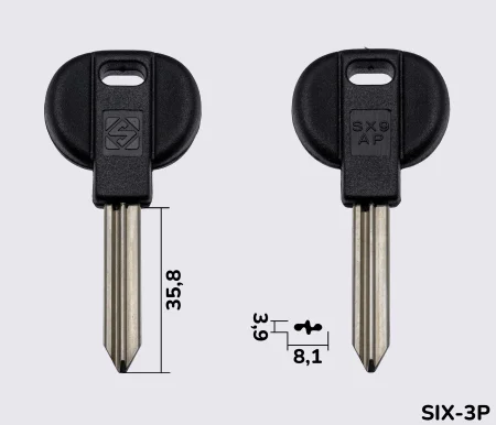 SX9AP Silca заготовка автомобільного ключа