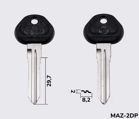 MAZ2P Silca заготовка автомобільного ключа