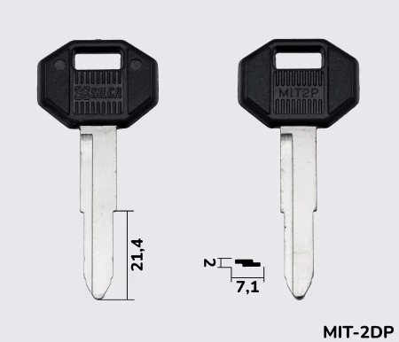 MIT2P Silca заготовка автомобільного ключа